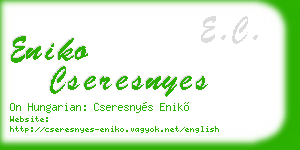eniko cseresnyes business card